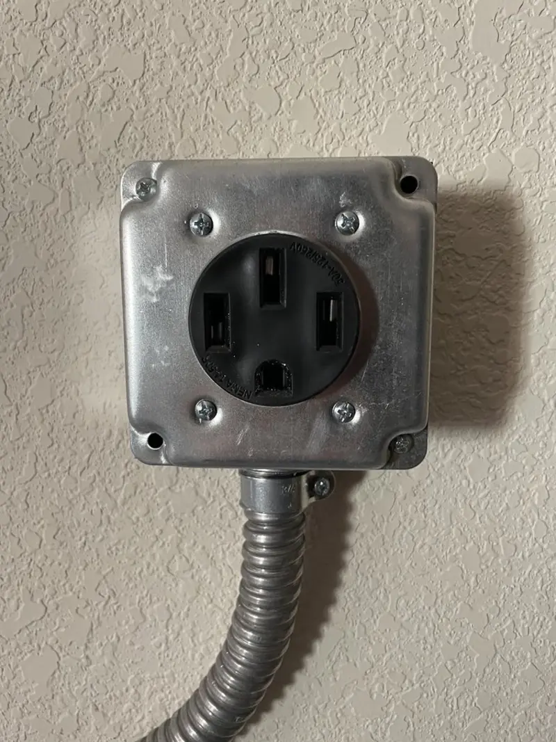 NEMA 14-50 outlet installed for Smart Home Electrical in Sudden Valley